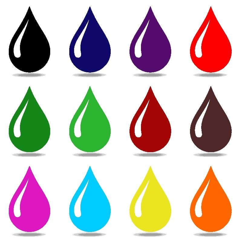 Colors de tinta per a bosses de segellat